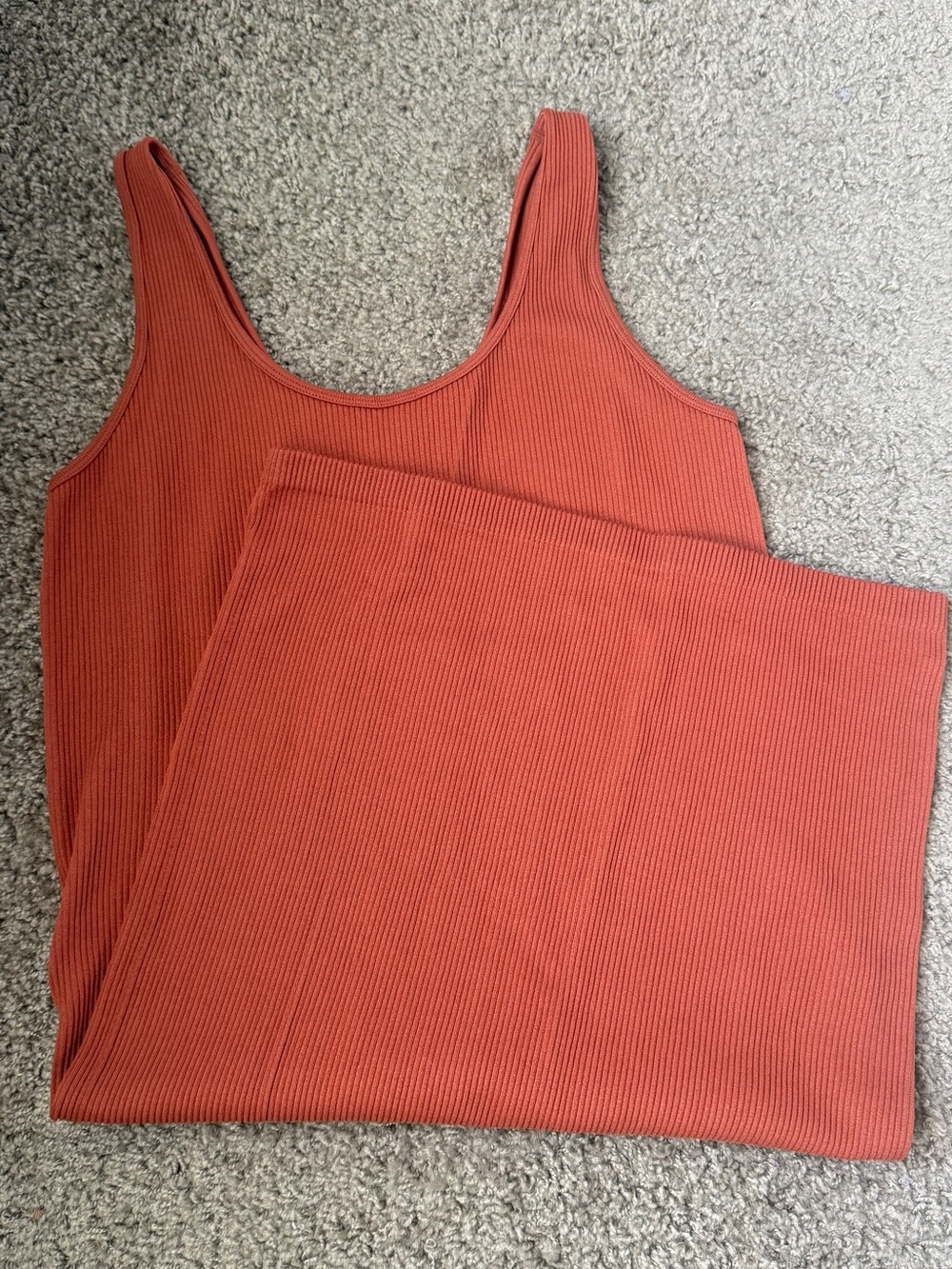Ribbed Scoop Neck Bodycon Dress